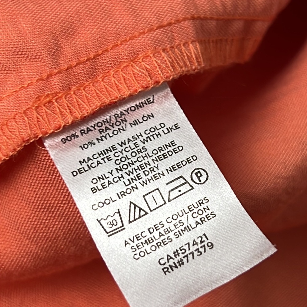 Ann Taylor Factory Orange Button-Down Dress - Picture 14 of 16